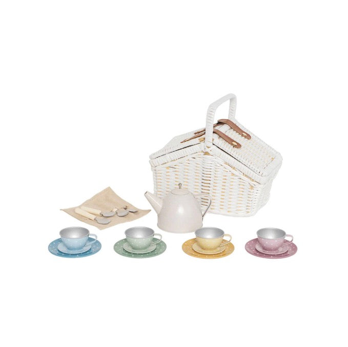 Tea set with Basket