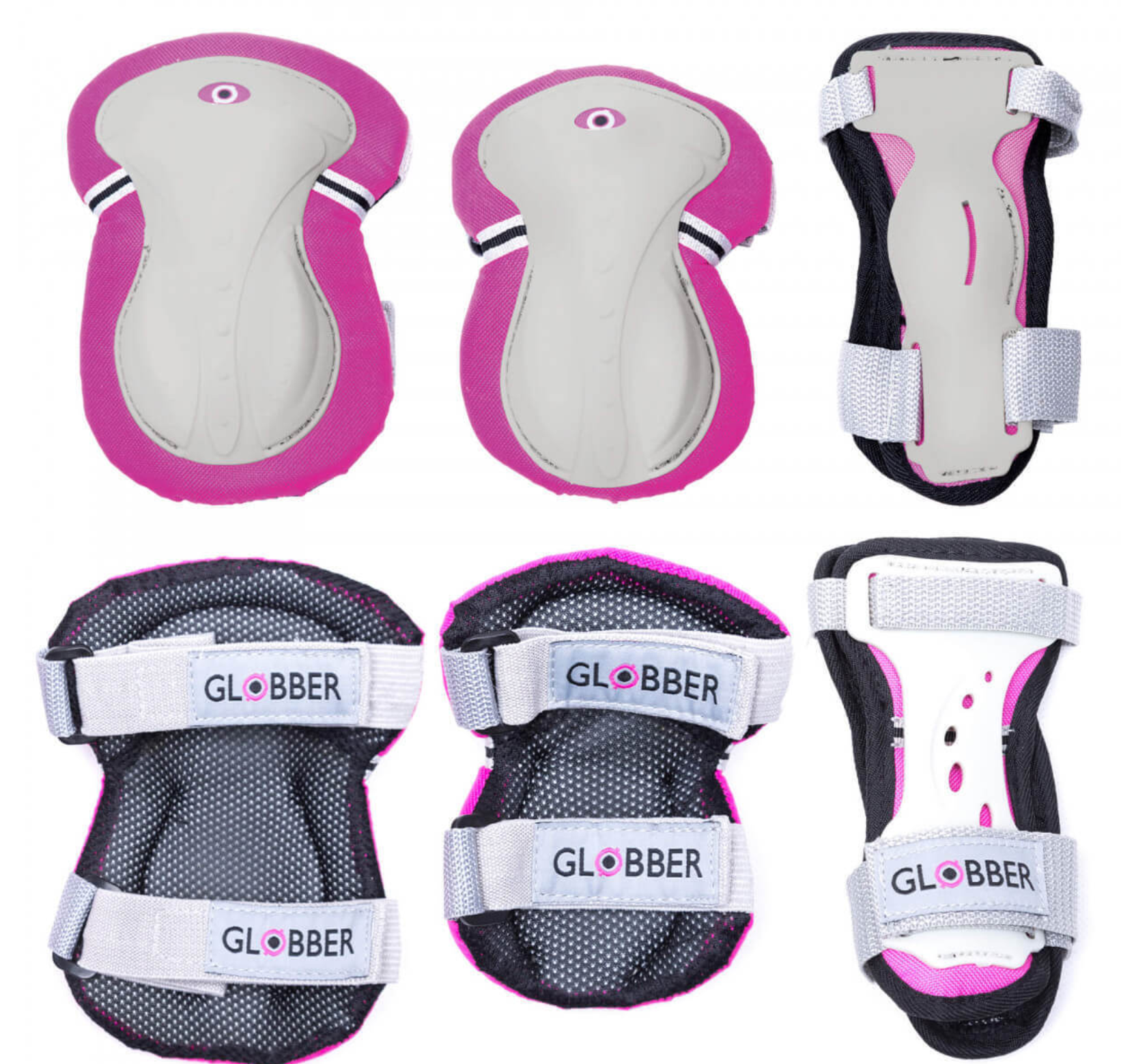Globber Pink Protective Set XS 6-11yo