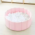 Foldable Corduroy Ball Pit with 200 Balls - Pink